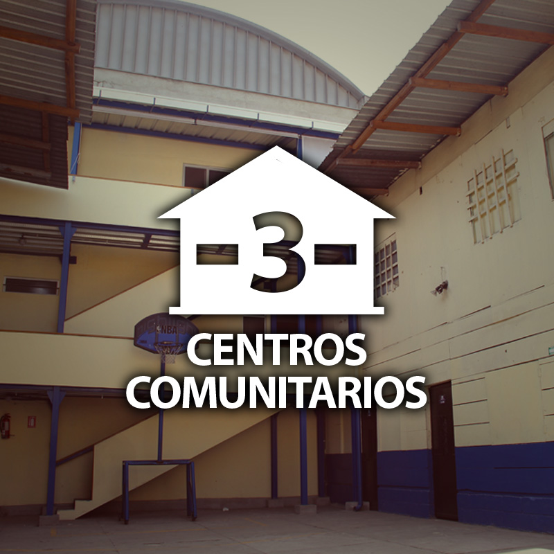 3 centros comunitarios